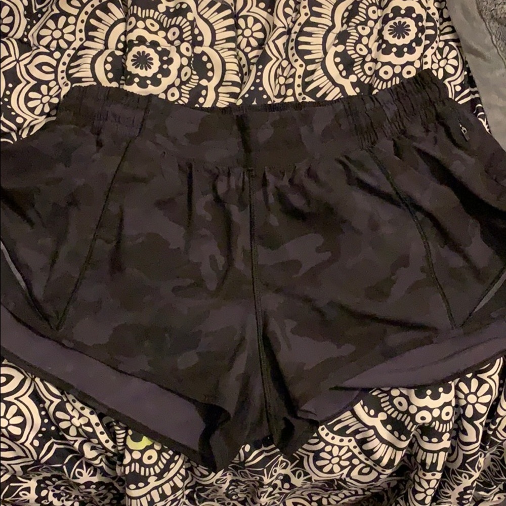 Camo black Lululemon shorts
